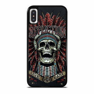 AFFLICTION SKULL INDIAN iPhone X / XS case