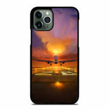 AIRPLANE OVER SUNSET iPhone 11 Pro Max Case