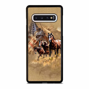 AMERICAN FLAG USA HORSE #2 Samsung Galaxy S10 Case
