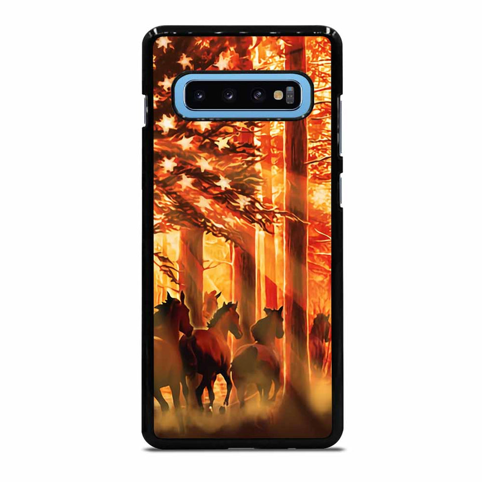 AMERICAN FLAG USA HORSE #3 Samsung Galaxy S10 Plus Case