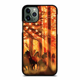 AMERICAN FLAG USA HORSE #3 iPhone 11 Pro Max Case