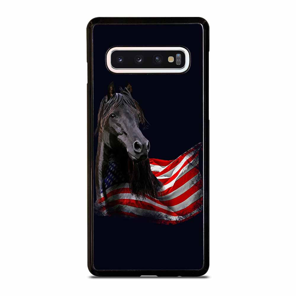 AMERICAN FLAG USA HORSE Samsung S6 S7 Edge S8 S9 S10 Plus S10 5G S10e Note 8 9 10 10+ Case