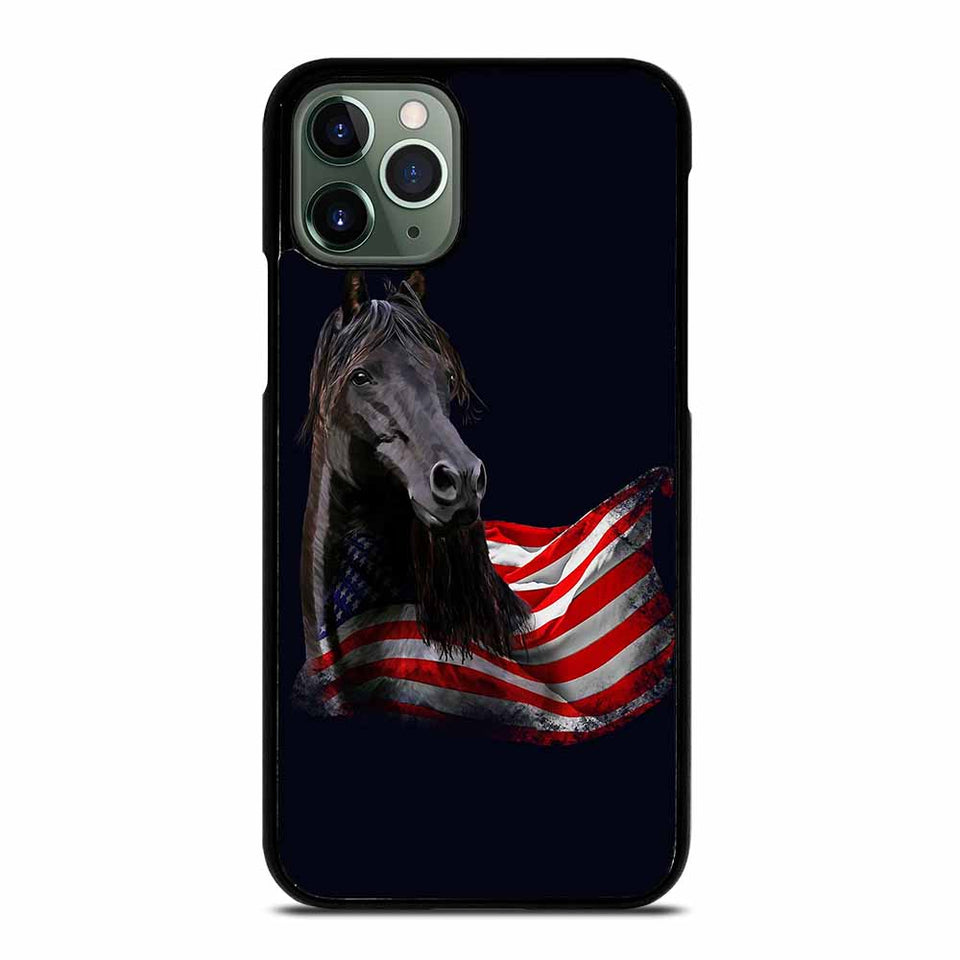 AMERICAN FLAG USA HORSE iPhone 11 Pro Max Case