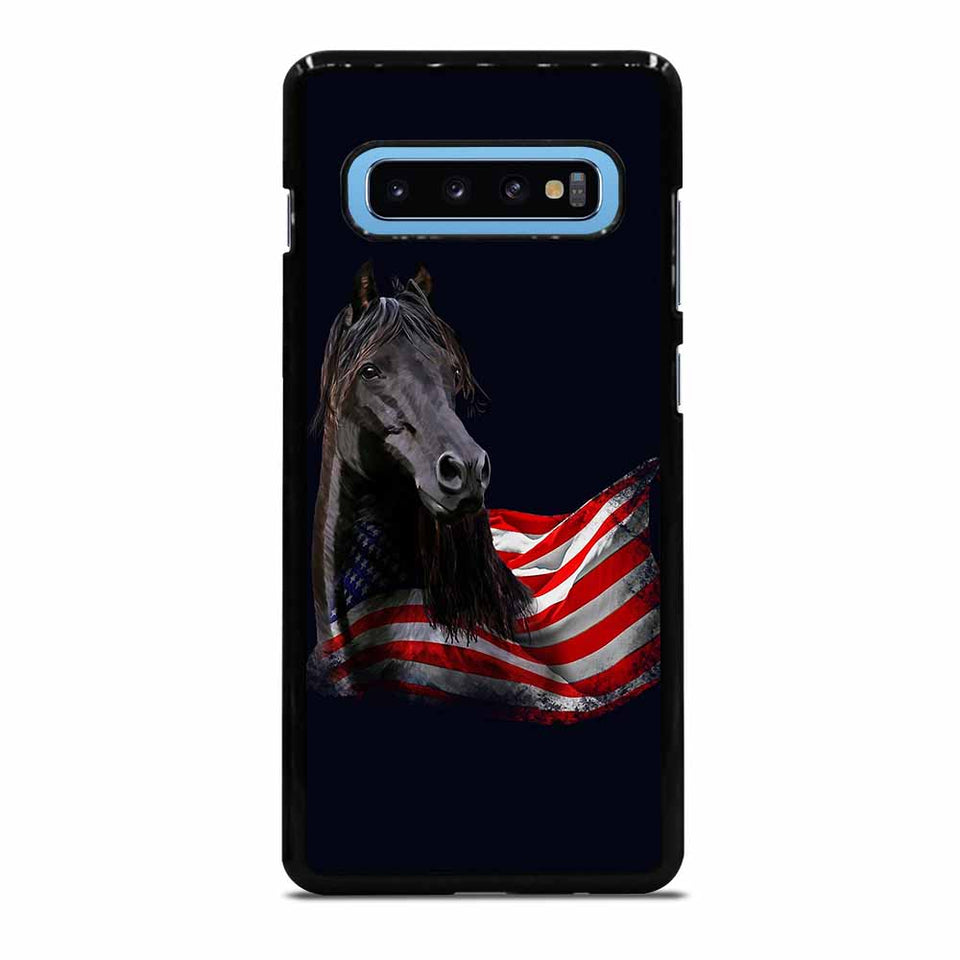AMERICAN FLAG USA HORSE Samsung Galaxy S10 Plus Case