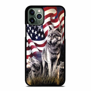 AMERICAN FLAG USA WOLF #1 iPhone 11 Pro Max Case