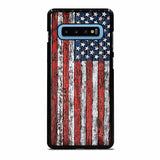 AMERICAN FLAG USA WOOD #1 Samsung Galaxy S10 Plus Case