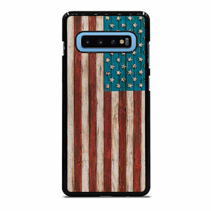 AMERICAN FLAG USA WOOD #2 Samsung Galaxy S10 Plus Case