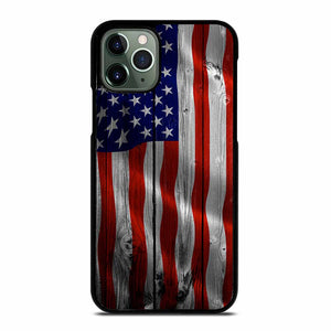 AMERICAN FLAG USA WOOD iPhone 11 Pro Max Case