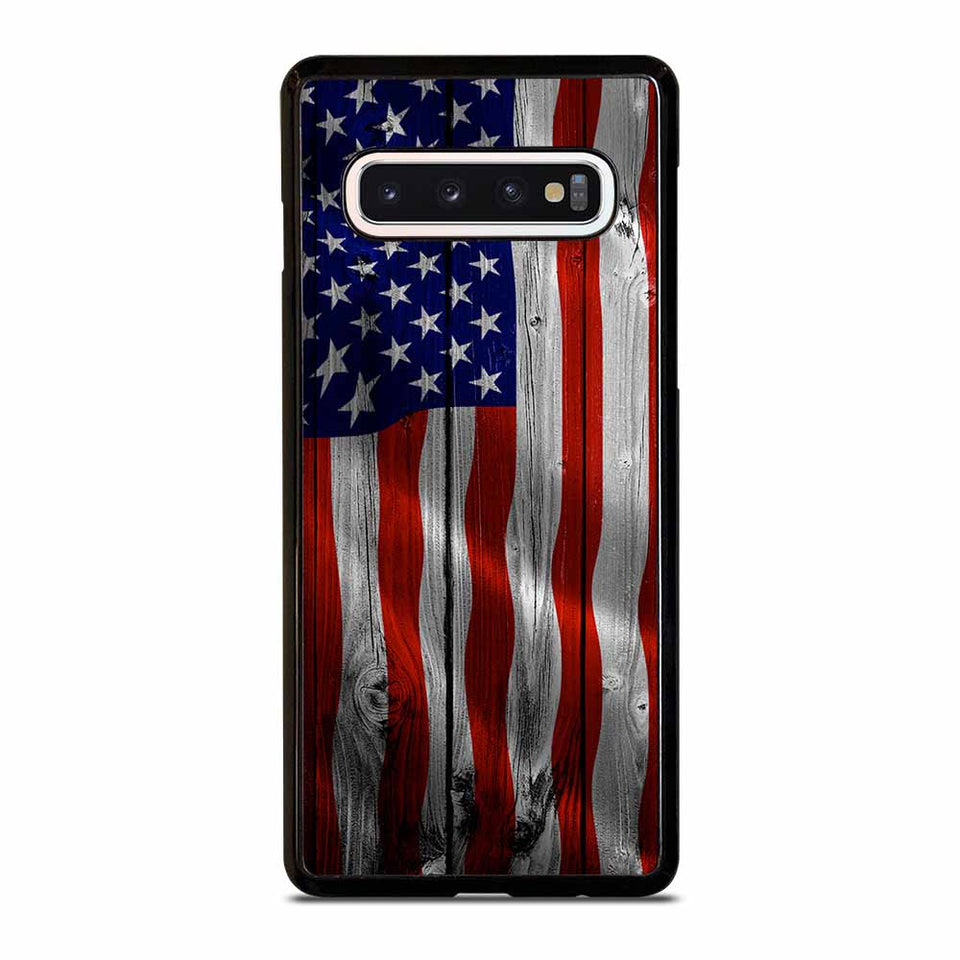 AMERICAN FLAG USA WOOD Samsung Galaxy S10 Case
