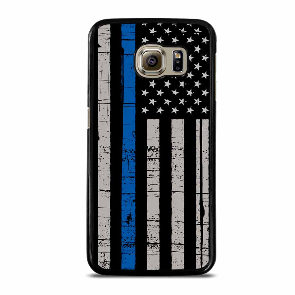 AMERICAN POLICE BLUE LINE FLAG Samsung Galaxy S6 Case
