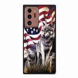 American flag usa wolf #1 Samsung Galaxy Note 20 Ultra Case