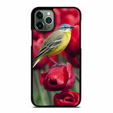 BIRD STANDING ON TULIP iPhone 11 Pro Max Case
