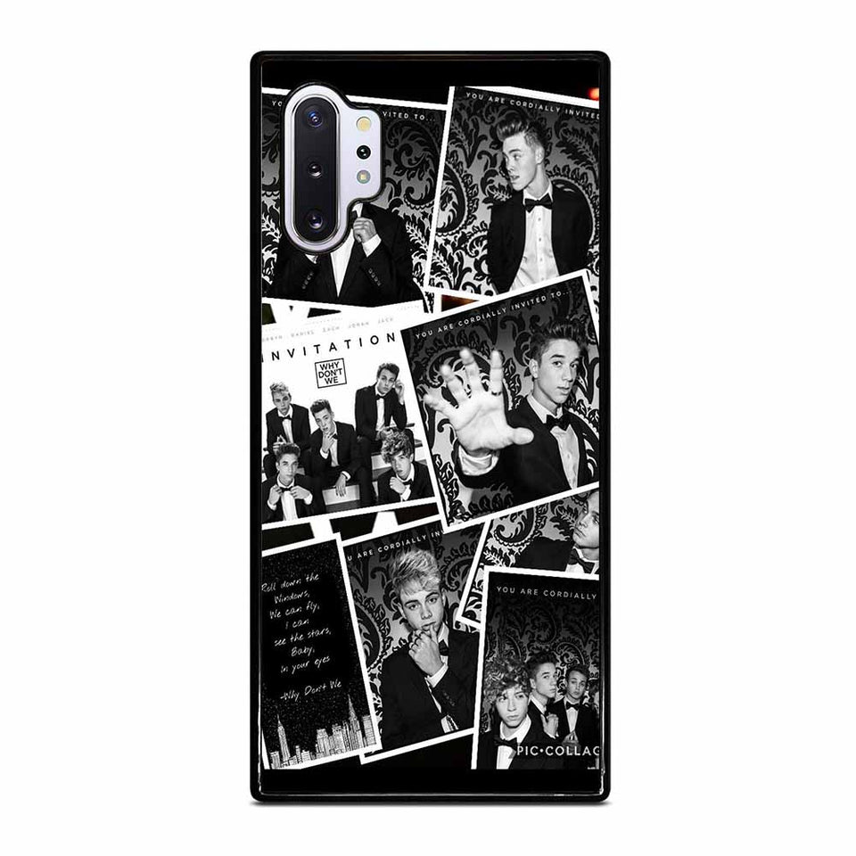 BLACK WHITE WHY DON'T WE Samsung Galaxy Note 10 Plus Case