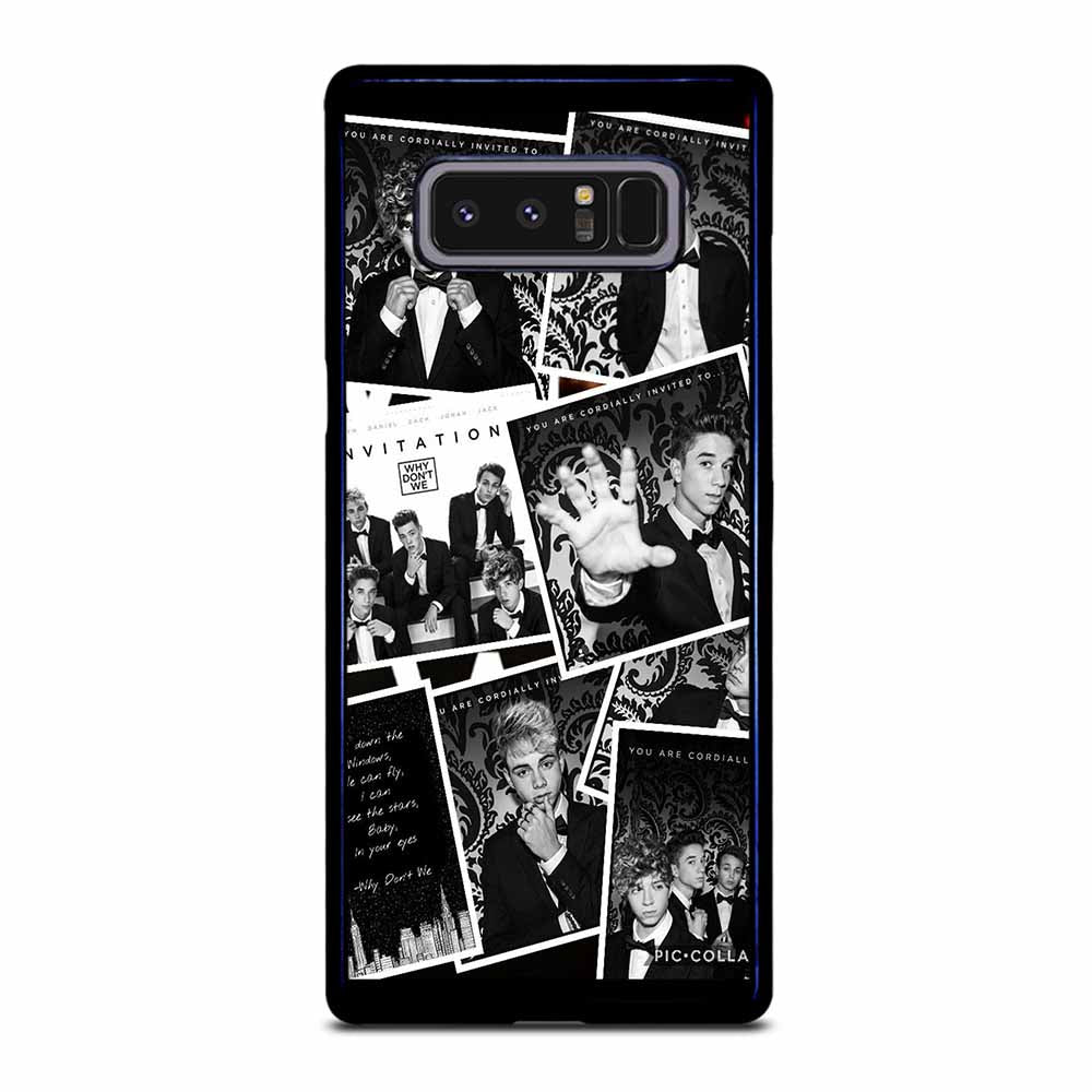 BLACK WHITE WHY DON'T WE Samsung Galaxy Note 8 case