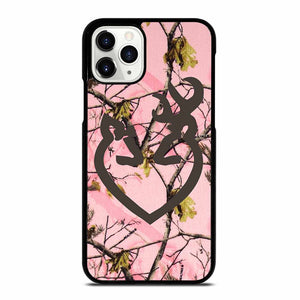 BROWNING BUCK AND DOE HEART PINK CAMO iPhone 11 Pro Case