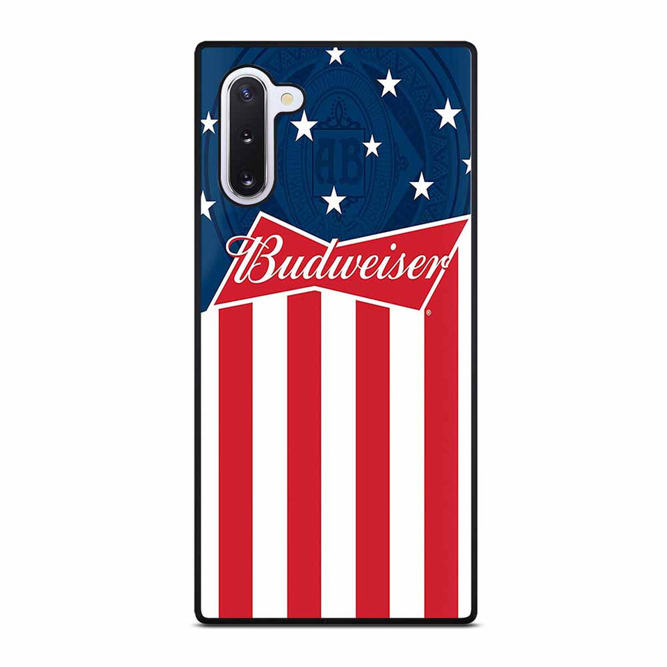 BUDWEISER AMERICAN FLAG LOGO Samsung Galaxy Note 10 Case