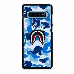 CAMO BAPE SHARK BLUE Samsung Galaxy S10 Plus Case
