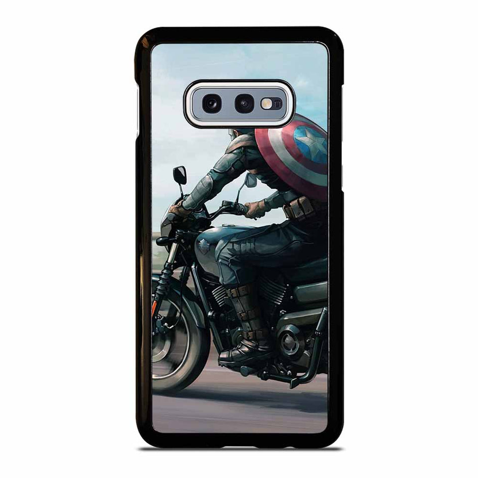 CAPTAIN AMERICA ON MOTORCYCLE Samsung Galaxy S10e case