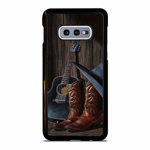 COUNTRY GUITAR BOOTS HAT Samsung Galaxy S10e case