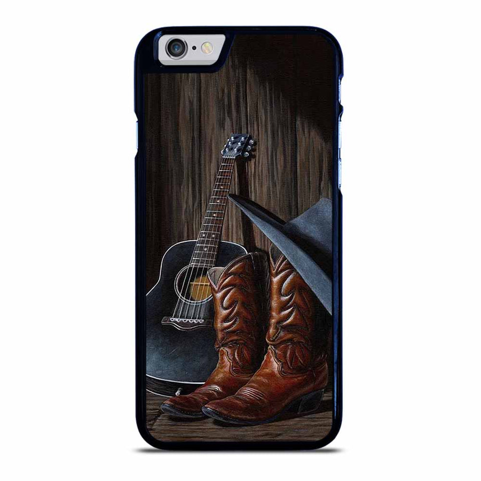 COUNTRY GUITAR BOOTS HAT iPhone 6 / 6S Case
