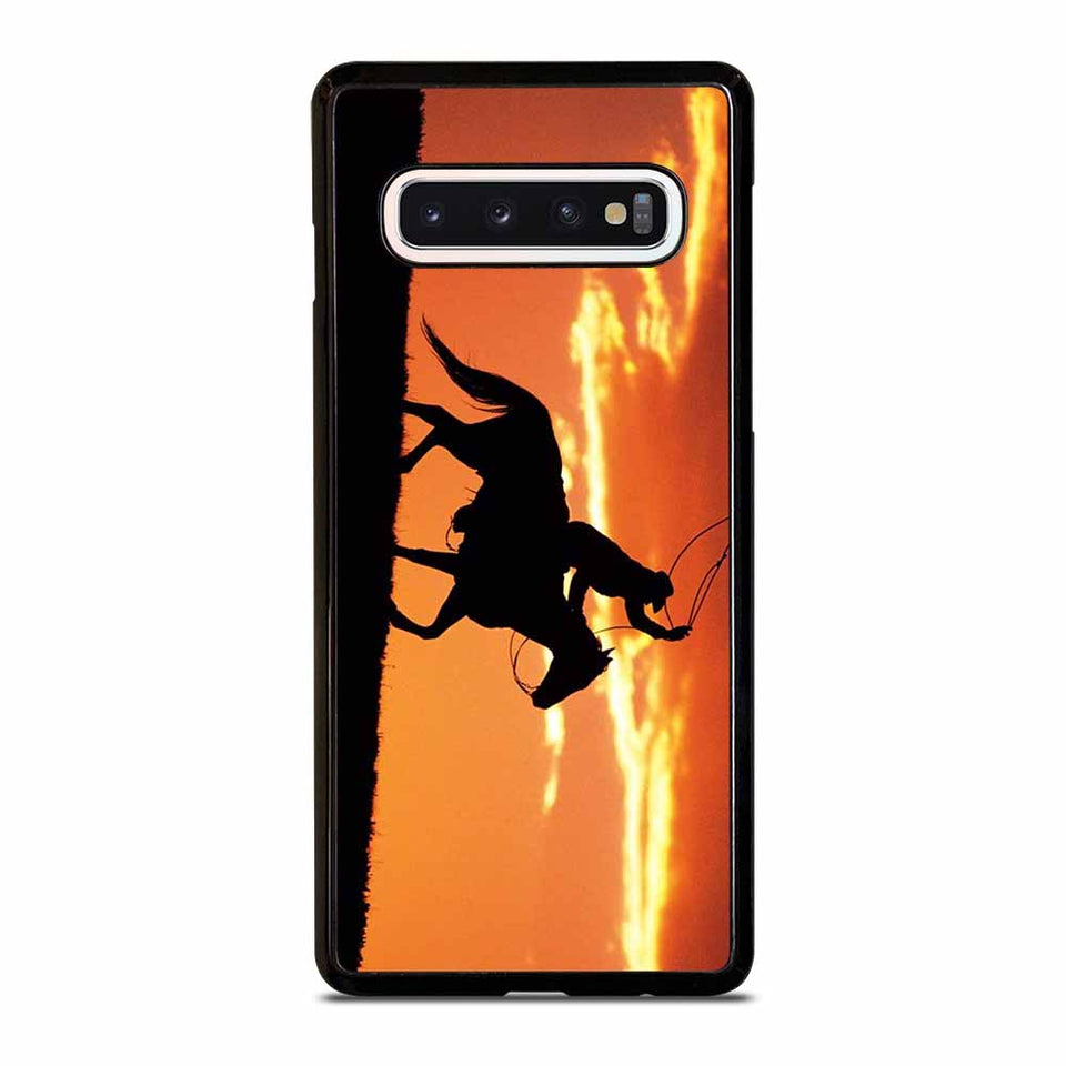 COWGIRL HORSE SUNSET Samsung Galaxy S10 Case