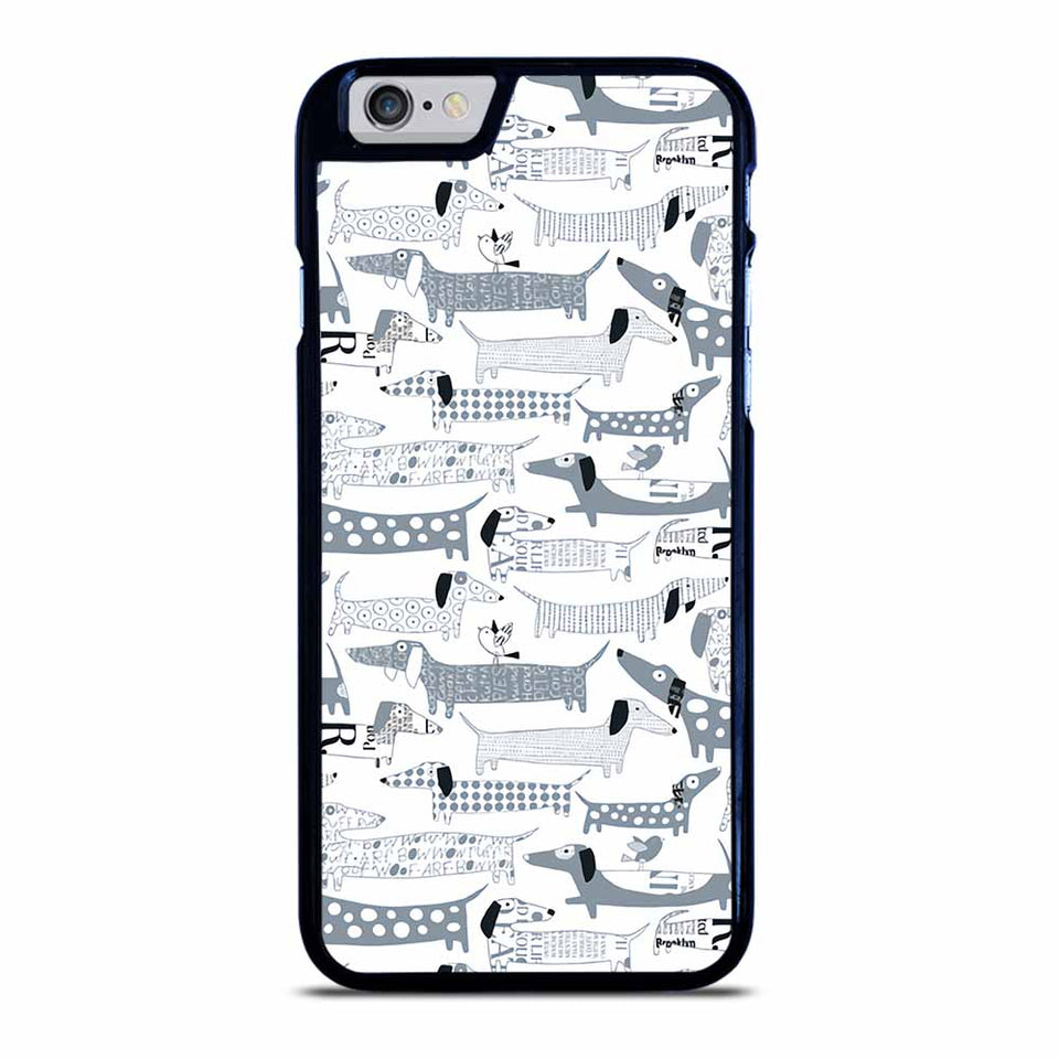 DACHSHUND SILHOUETTE PUPPIES DOG iPhone 6 / 6S Case