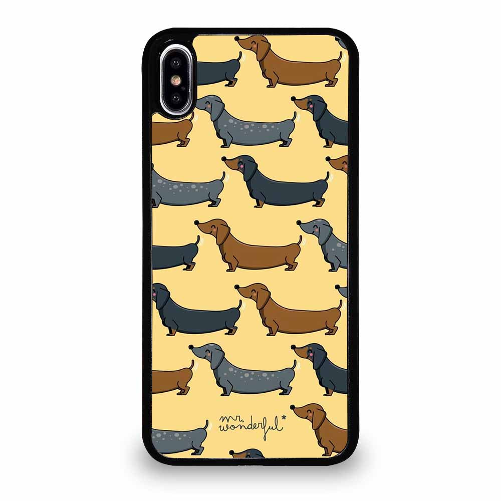 DACHSHUND SILHOUETTE PUPPIES DOG #1 iPhone XS Max case