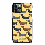 DACHSHUND SILHOUETTE PUPPIES DOG #1 iPhone 11 Pro Max Case