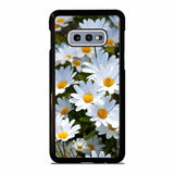 DAISY FLOWERS ON WHITE Samsung Galaxy S10e case