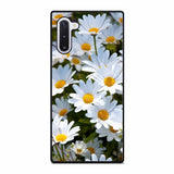 DAISY FLOWERS ON WHITE Samsung Galaxy Note 10 Case