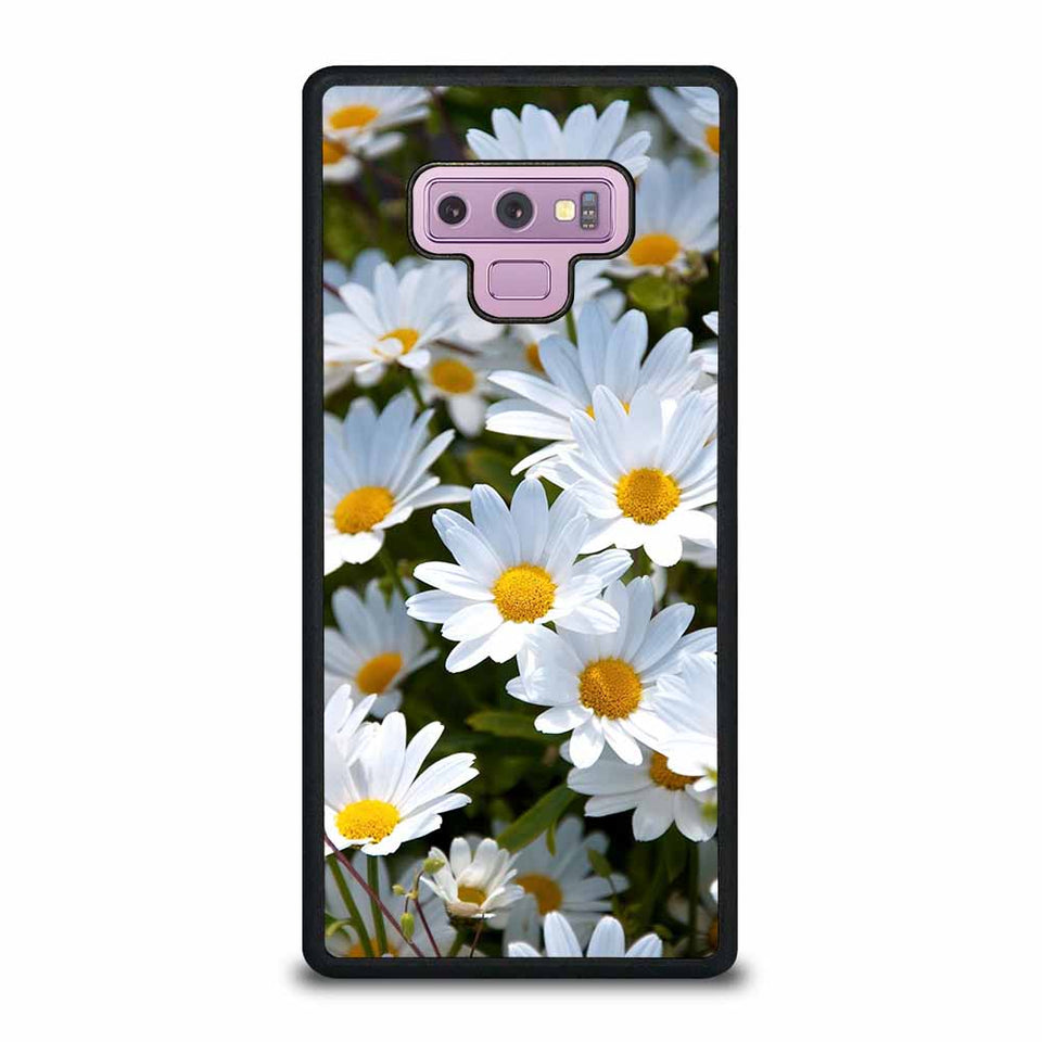 DAISY FLOWERS ON WHITE Samsung Galaxy Note 9 case