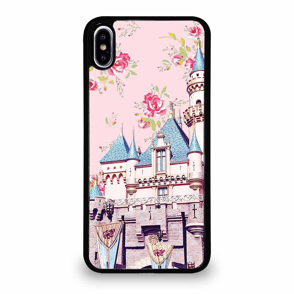 DISNEY SLEEPING BEAUTY CASTLE FLORAL #1 iPhone XS Max case