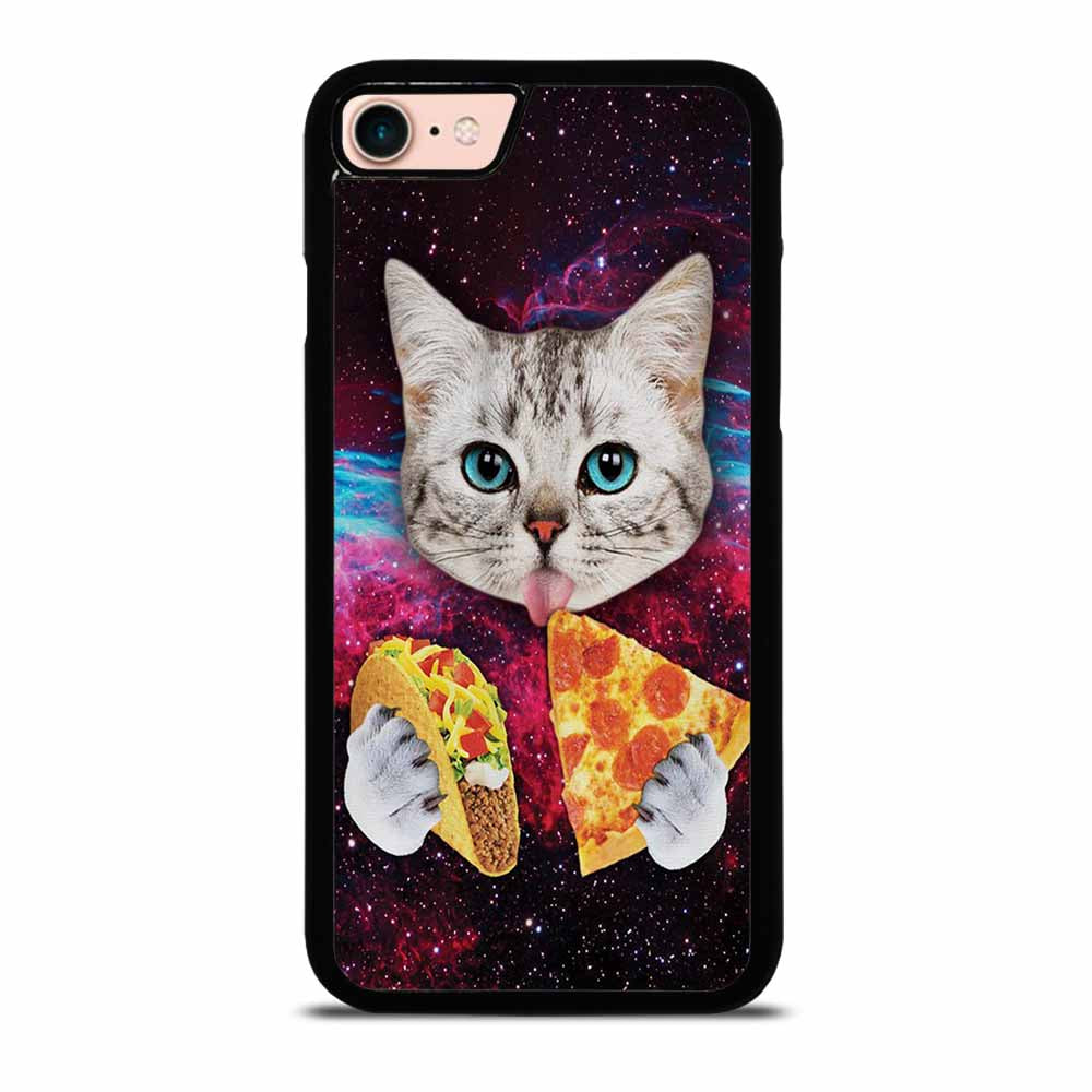 GALAXY CAT EATING PIZZA iPhone 7 / 8 Case