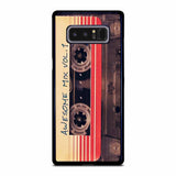 GUARDIANS OF THE GALAXY AWESOME MIX VOL 1 Samsung Galaxy Note 8 case
