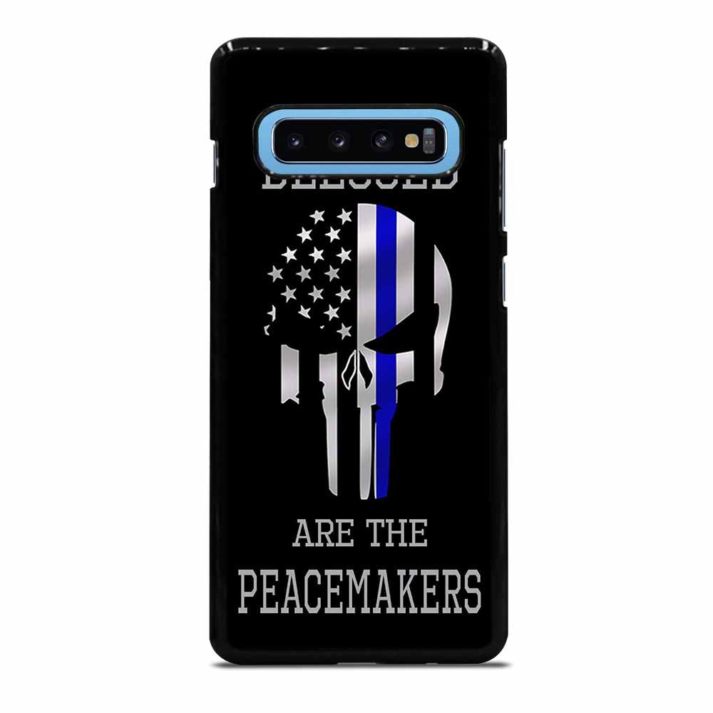 HI BLUE LINE FLAG QUOTE POLICE Samsung Galaxy S10 Plus Case