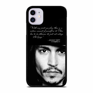 JOHNNY DEPP FUNNY QUOTES iPhone 11 Case