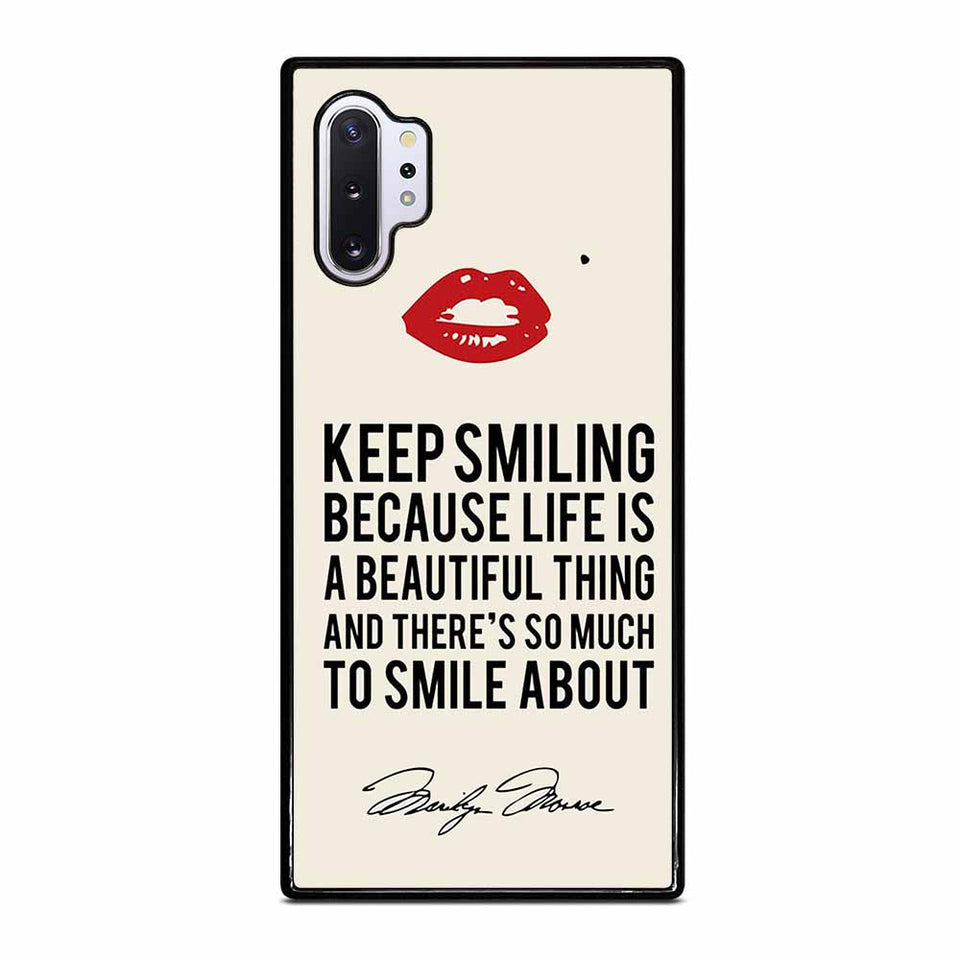 MARILYN MONROE QUOTES Samsung Galaxy Note 10 Plus Case