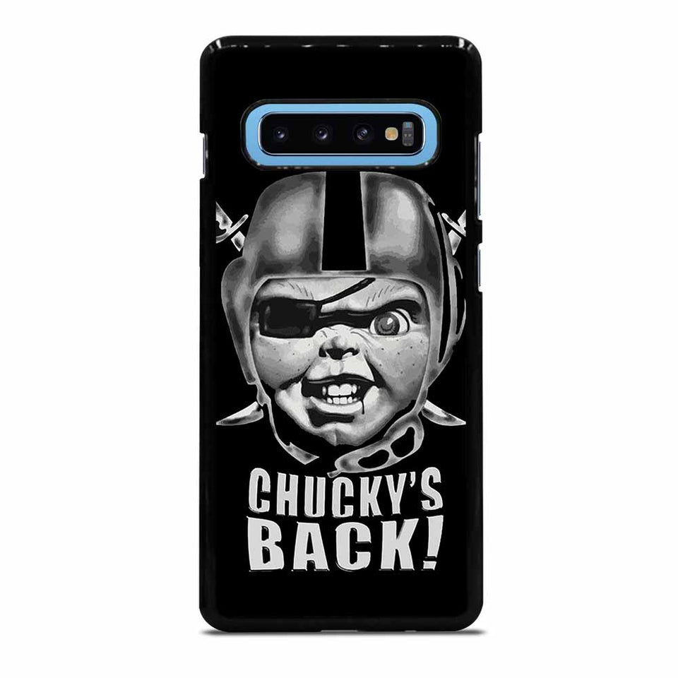OAKLAND RAIDERS SKULL CHUCKY'S BACK Samsung Galaxy S10 Plus Case