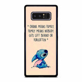 OHANA MEANS FAMILY Samsung Galaxy Note 8 case