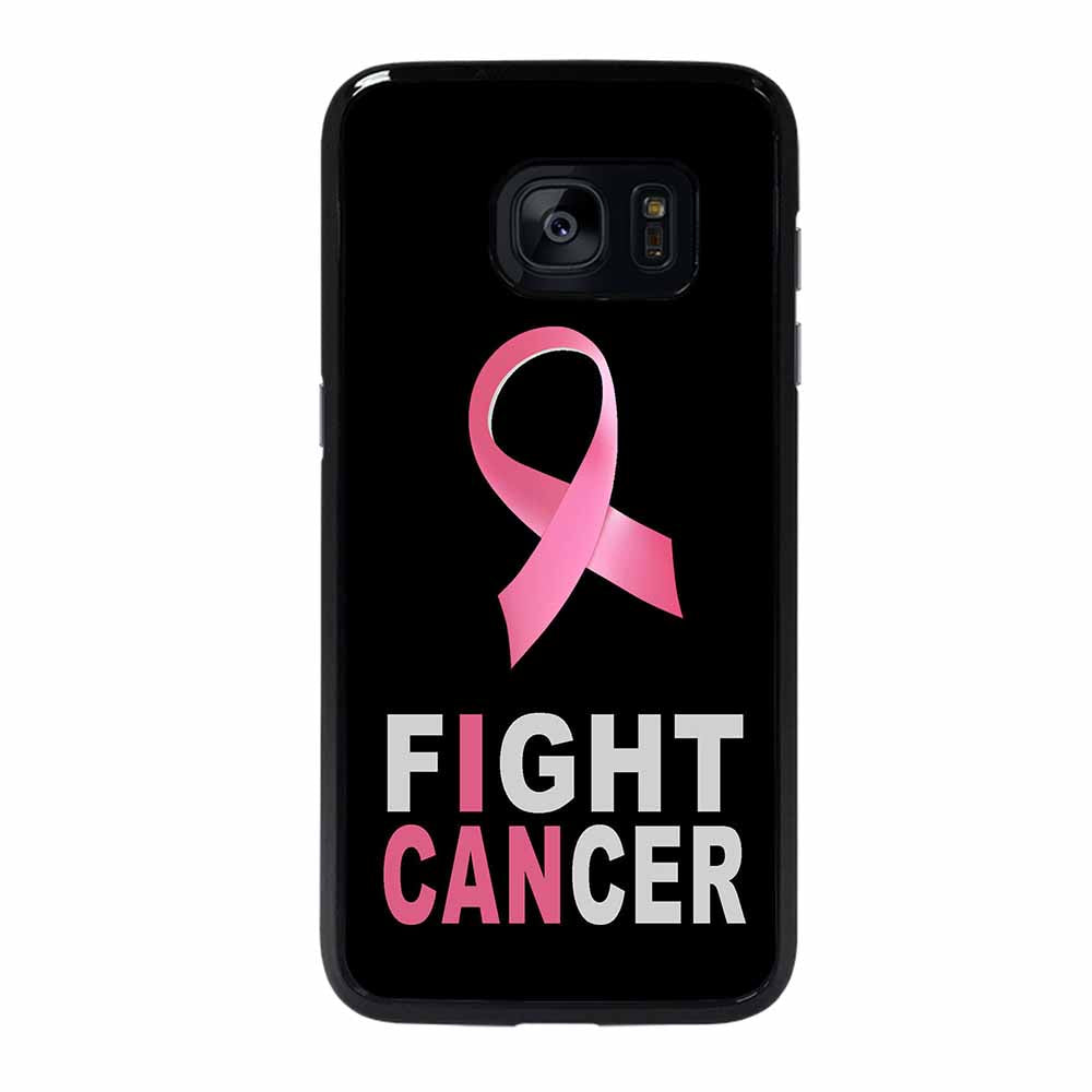 PINK RIBBON WOMAN BREAST CANCER Samsung Galaxy S7 Edge Case