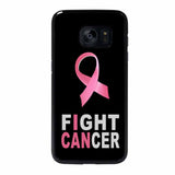 PINK RIBBON WOMAN BREAST CANCER Samsung Galaxy S7 Edge Case