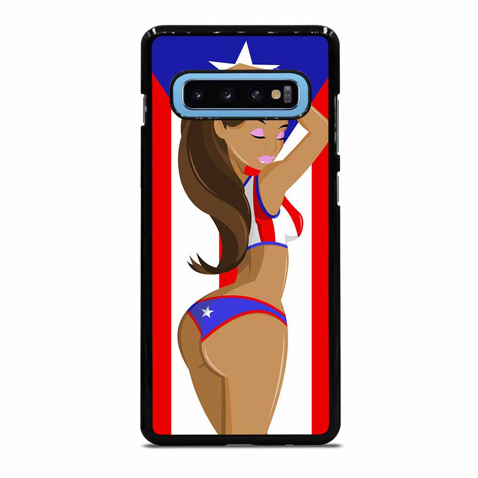 PUERTO RICO GIRL FLAG Samsung Galaxy S10 Plus Case