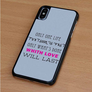 Quote Love iPhone Case