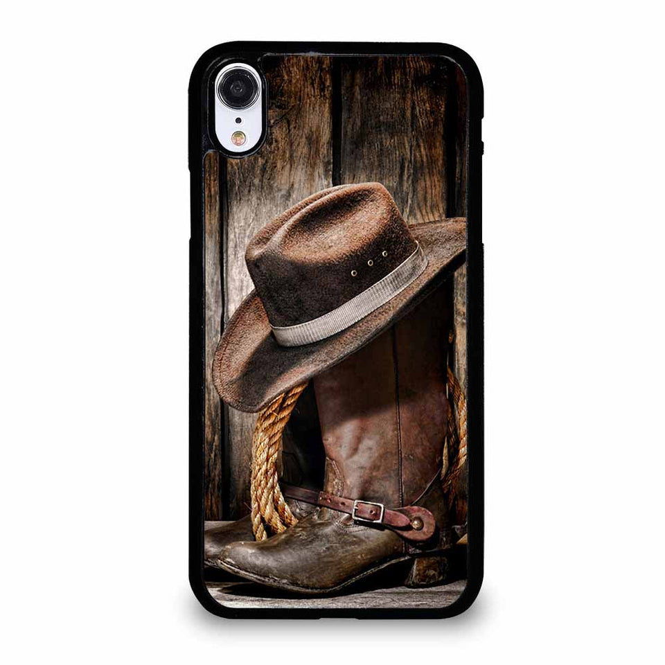 RODEO COWBOY LASSO BOOTS iPhone XR case