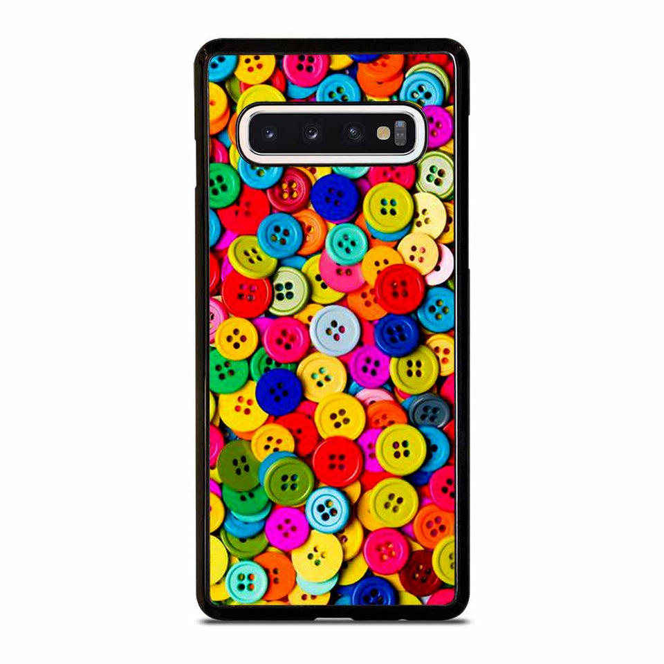 SEWING BUTTONS RAINBOW Samsung Galaxy S10 Case