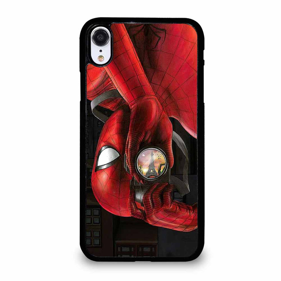SPIDERMAN TAKING A PHOTO iPhone XR case