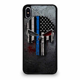 THIN BLUE LINE FLAG PUNISHER iPhone XS Max case