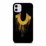 TRUE RELIGION GOLD BLACK LOGO iPhone 11 Case
