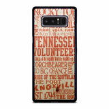 UNIVERSITY OF TENNESSEE UT VOLS QUWOTES Samsung Galaxy Note 8 case