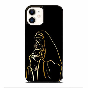 Virgin Mary Baby Jesus Art iPhone 12 Case